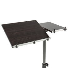 Load image into Gallery viewer, Adjustable Rolling Laptop Desk w/ Tilting Tabletop - Black