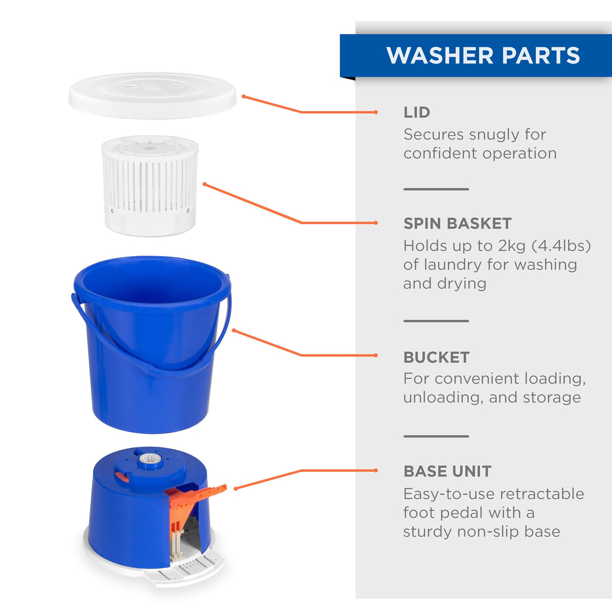 foot pedal washer Portable Powered Washing Machine & Dryer w/ Spin Basket – biotrust67.com Model:9' #8 Best Steering Wheels for Enhance foot tracking ingwer pflanze