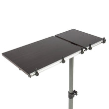 Load image into Gallery viewer, Adjustable Rolling Laptop Desk w/ Tilting Tabletop - Black
