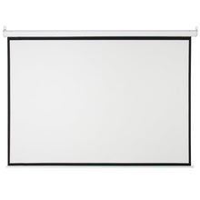 Load image into Gallery viewer, 100in HD 4:3 Display Electric Projection Screen w/ Remote - White
