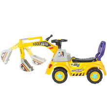 Load image into Gallery viewer, Kids Excavator Construction Ride-On Truck w/ Gardening Set
