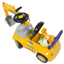 Load image into Gallery viewer, Kids Excavator Construction Ride-On Truck w/ Gardening Set

