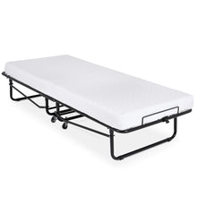 Load image into Gallery viewer, Twin Rollaway Cot-Sized Mattress Guest Bed w/ 3in Memory Foam
