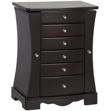 Load image into Gallery viewer, Handcrafted Wooden Jewelry Armoire w/ Mirror
