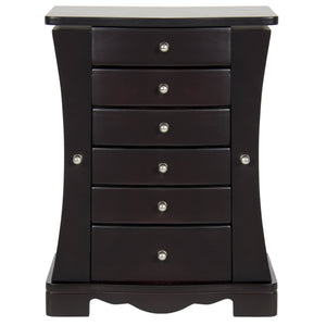 Handcrafted Wooden Jewelry Armoire w/ Mirror