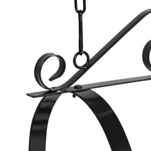 Load image into Gallery viewer, Victorian-Style Hanging Pot Rack Organizer w/ 10 Hooks, Shelf - Black

