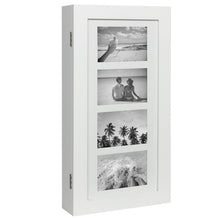 Load image into Gallery viewer, Wall Mount Jewelry Armoire Cabinet w/ 4 Picture Frames

