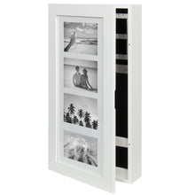Load image into Gallery viewer, Wall Mount Jewelry Armoire Cabinet w/ 4 Picture Frames
