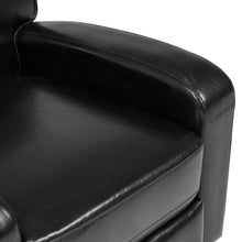 Load image into Gallery viewer, Faux Leather Recliner Chair - Black
