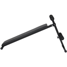 Load image into Gallery viewer, Decline Abdominal Core Workout Bench w/ Adjustable Height - Black
