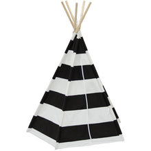 Load image into Gallery viewer, 6ft Kids Pentagon Shaped Cotton Teepee Tent w/ Mesh Window, Carrying Case
