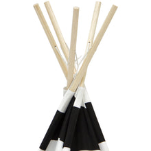 Load image into Gallery viewer, 6ft Kids Pentagon Shaped Cotton Teepee Tent w/ Mesh Window, Carrying Case
