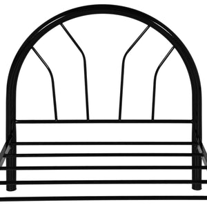 Twin Metal Bed Frame w/ Headboard, Footboard - Black
