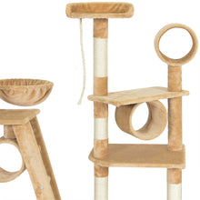 Load image into Gallery viewer, 96in Multi-Level Cat Tree Scratcher Palace Post
