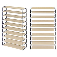 Load image into Gallery viewer, 10-Tier Shoe Rack Storage Organizer w/ Cover
