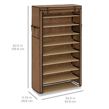 Load image into Gallery viewer, 10-Tier Shoe Rack Storage Organizer w/ Cover
