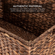 Load image into Gallery viewer, Set of 2 Woven Water Hyacinth Baskets

