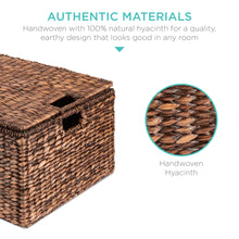 Load image into Gallery viewer, Set of 3 Woven Water Hyacinth Baskets
