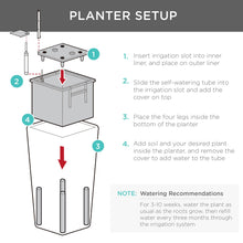 Load image into Gallery viewer, Self-Watering Wicker Planter w/ Caster Wheels, Water Level Indicator
