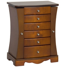 Load image into Gallery viewer, Handcrafted Wooden Jewelry Armoire w/ Mirror
