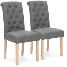 Load image into Gallery viewer, Set of 2 Tufted Parsons Dining Chairs
