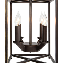 Load image into Gallery viewer, 4-Light Ceiling Chandelier Lantern - Bronze
