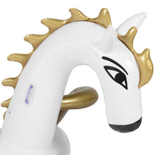 Load image into Gallery viewer, Giant Inflatable Floating Pegasus - White/Gold
