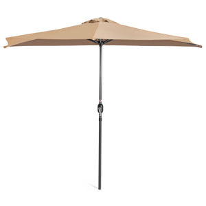9ft Half Patio Umbrella w/ Crank