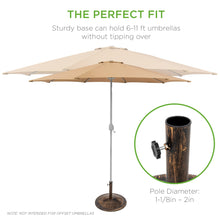 Load image into Gallery viewer, 50lb Cast Iron Umbrella Base Stand w/ Detachable Stem
