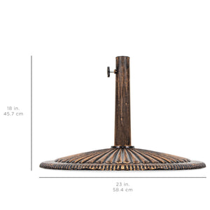 50lb Cast Iron Umbrella Base Stand w/ Detachable Stem