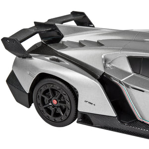 1/24 Kids RC Lamborghini Veneno Racing Car Toy w/ Lights, Shock Suspension