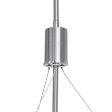 Load image into Gallery viewer, 3-Light Metal and Glass Diffuser Drum Chandelier
