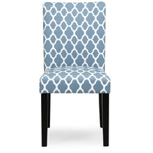 Load image into Gallery viewer, Set of 2 Mid-Century Modern Fabric Parson Dining Chairs - Blue
