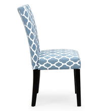 Load image into Gallery viewer, Set of 2 Mid-Century Modern Fabric Parson Dining Chairs - Blue

