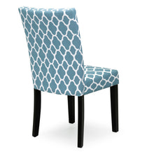 Load image into Gallery viewer, Set of 2 Mid-Century Modern Fabric Parson Dining Chairs - Blue
