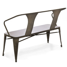 Load image into Gallery viewer, 2-Person Industrial Vintage Metal Bench

