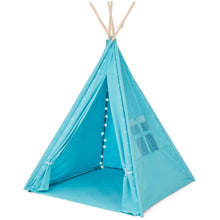 Load image into Gallery viewer, 6ft Kids Cotton Pretend Teepee Play Tent w/ LED Lights, Carrying Bag
