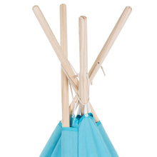 Load image into Gallery viewer, 6ft Kids Cotton Pretend Teepee Play Tent w/ LED Lights, Carrying Bag
