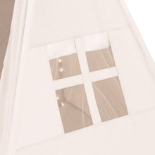 Load image into Gallery viewer, 6ft Kids Cotton Pretend Teepee Play Tent w/ LED Lights, Carrying Bag

