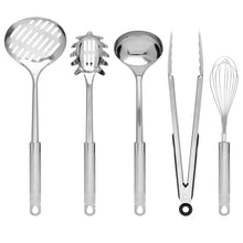 Load image into Gallery viewer, 29-Piece Stainless Steel Kitchen Cooking Utensil Set - Silver
