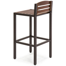 Load image into Gallery viewer, Set of 2 Outdoor Acacia Wood Accent Barstools

