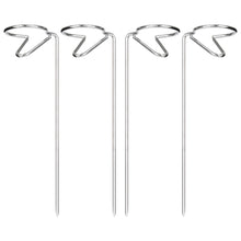 Load image into Gallery viewer, 5-Piece Wine Holder Stakes - Silver

