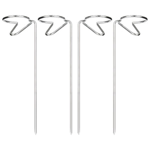 5-Piece Wine Holder Stakes - Silver