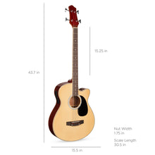 Load image into Gallery viewer, Acoustic Electric Bass Guitar w/ Equalizer, Truss Rod
