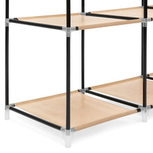 Load image into Gallery viewer, 10-Shelf Portable Fabric Wardrobe Closet Storage w/ Waterproof Cover
