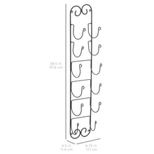 Load image into Gallery viewer, Wall Mount Towel, Wine, Hat Rack - Black

