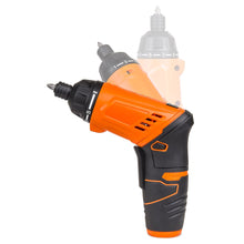 Load image into Gallery viewer, 3.6V Electric Screwdriver w/ 50 Bits and Carry Case - Orange
