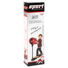 Load image into Gallery viewer, Kids Standing 34-51in Adjustable Boxing Punching Bag Toy Set w/ Gloves
