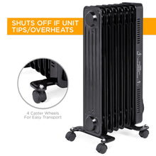 Load image into Gallery viewer, 1500W Energy-Efficient Radiator Heater w/ Safety Shut-Off
