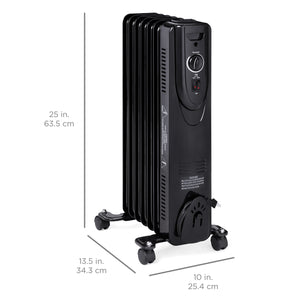 1500W Energy-Efficient Radiator Heater w/ Safety Shut-Off